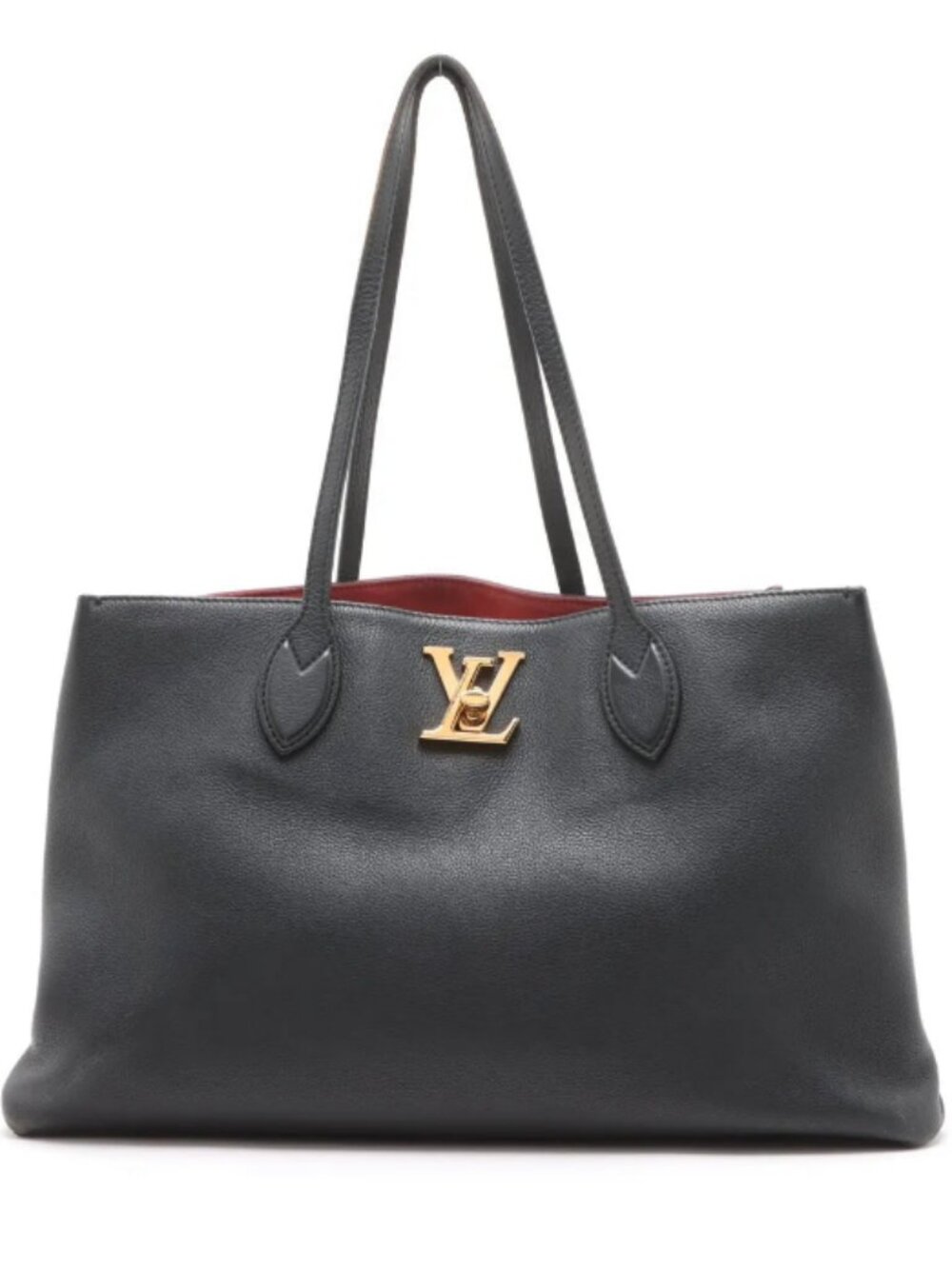 Louis Vuitton Lockme Shopper Tote Bag Black